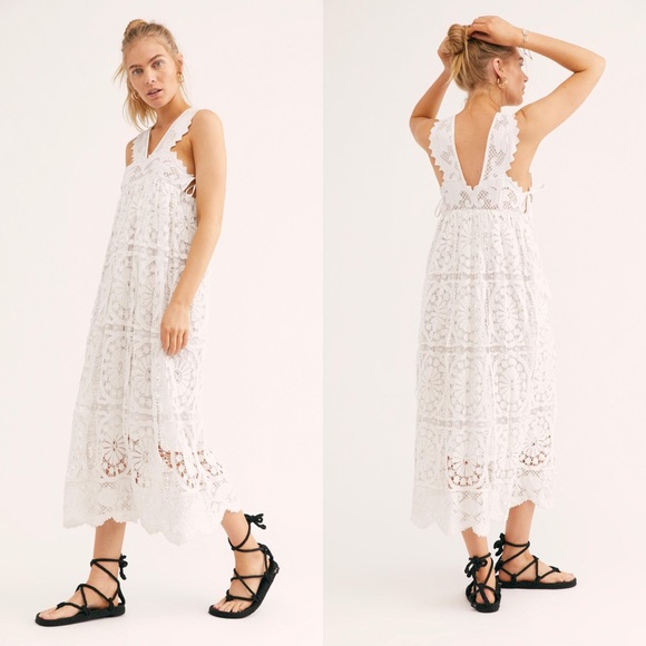 Free People Foix Lace Maxi Dress By 